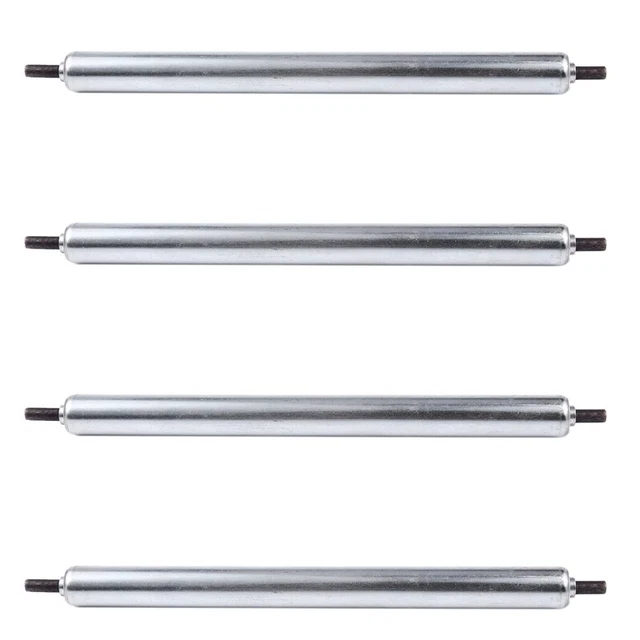 4X 25mm x 300mm Carboon Steel Assembly Line Conveyor Roller Q1U6
