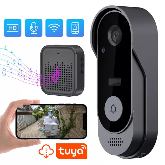 Wireless Doorbell WiFi Video Door Bell Intercom Phone Smart Security Camera New