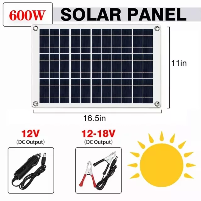 KIT FOTOVOLTAICO pannelli solari da 12V a 110V/220V 600w pannello solare regolat 3