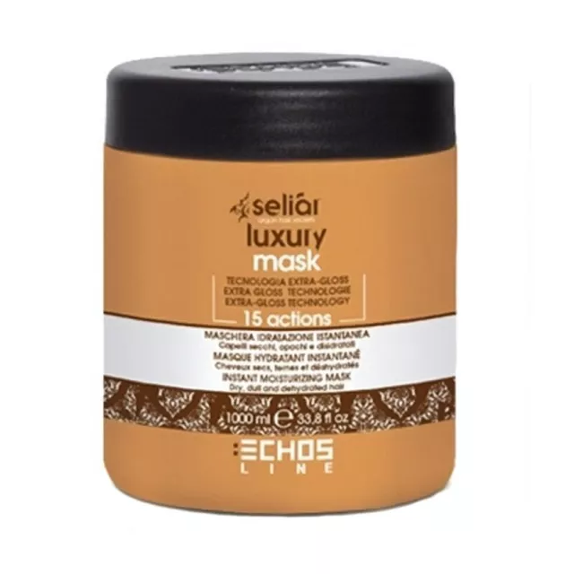 Masque Hydratante Pour Cheveux Secs ECHOSLINE Seliàr Luxe mask 1000ml