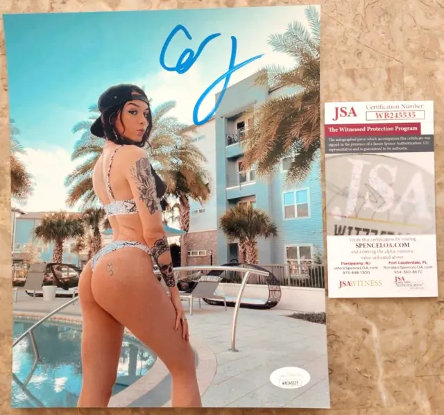 Cora Jade SIGNED Metallic Photo 8x10 Diva Autograph JSA Certified - WWE NXT