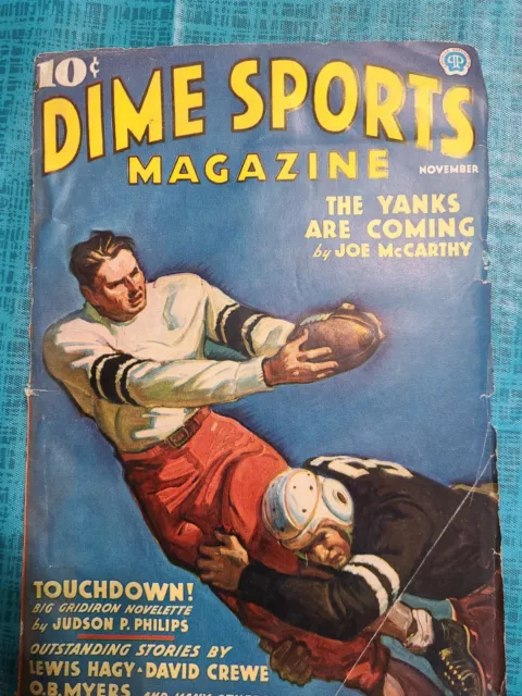 pulp magazine - VERY RARE - Dime  Sports Magazine - November 1936