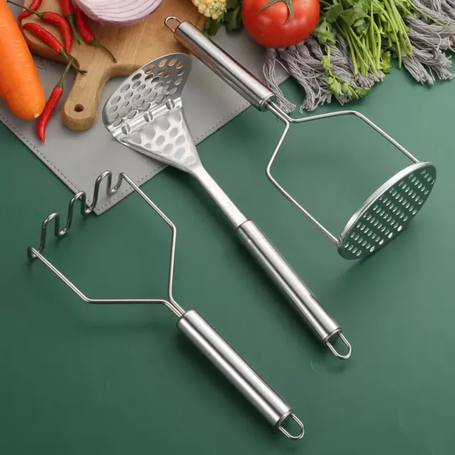 Potatoes Crusher Stainless Steel Pressed Potato Masher Ricer Puree Juice