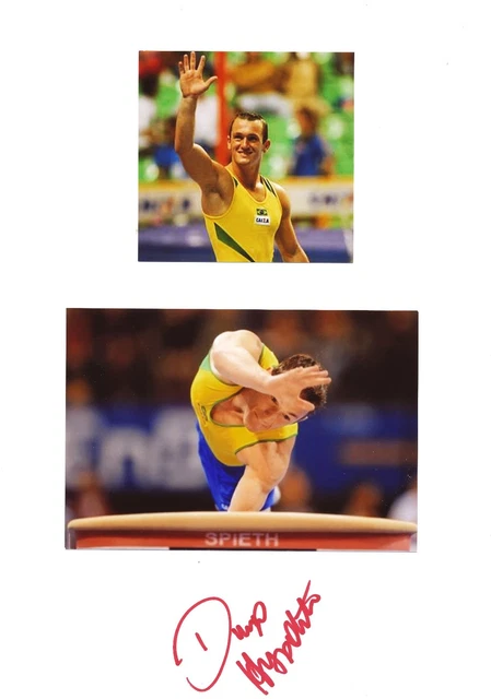 Diego Hypolito  Brasilien  Turnen 2.OS 2016  Karte original signiert WL 340836