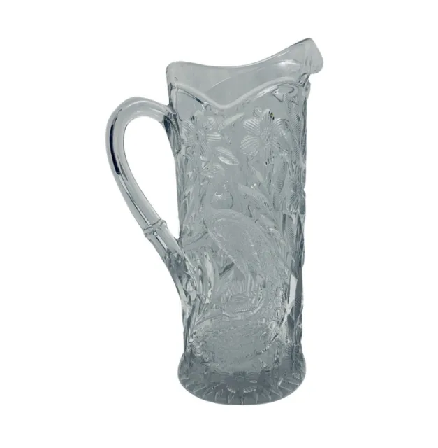 EAPG (Rare) Cambridge Inverted Peacock Crystal Tankard Glass 11.75” Pitcher