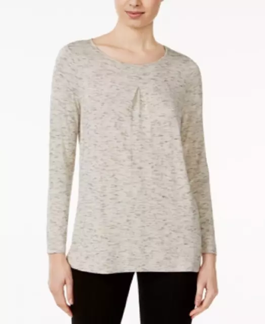 kensie Women's Size Medium Space-Dyed Knit Top Retail $49.00 3