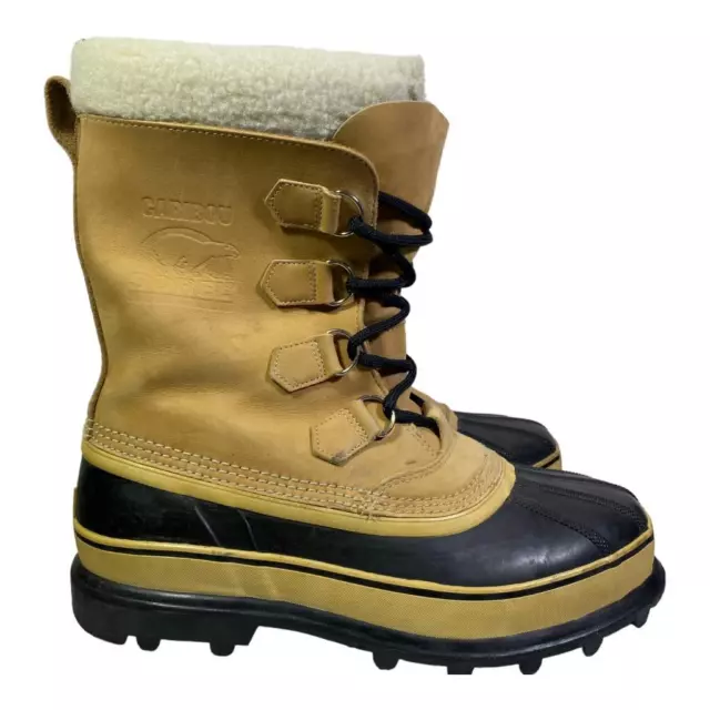 Sorel Caribou Leather Snow Boot Men size 10