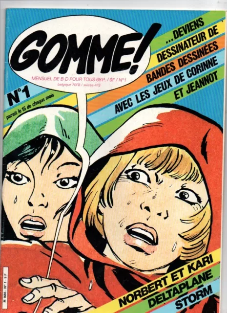 Gomme Mensuel De Bd N° 1 Glenat Storm Corinne Et Jeannot Norbert Et Kari Etc