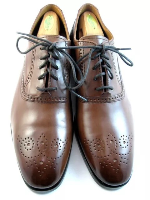 Allen Edmonds "SIENA" Cap-Toe Stitch Medallion Oxfords 12 D Chili (132N)