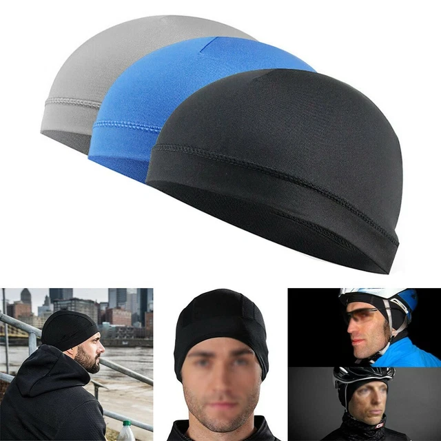 Motorcycle under best sale helmet skull cap