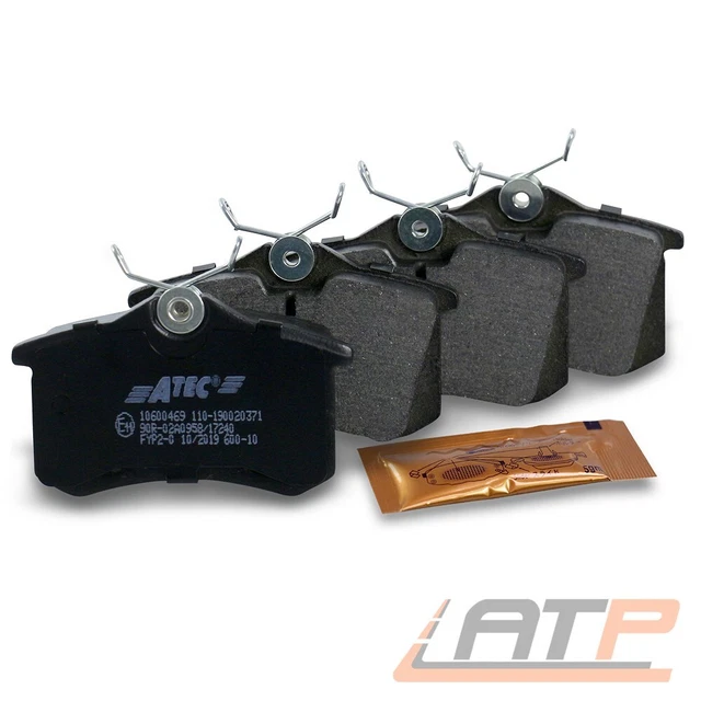 RIDEX Bremsbeläge Satz Bremsklötze Bremssteine Set Hinten mit Zubehör 402B0298