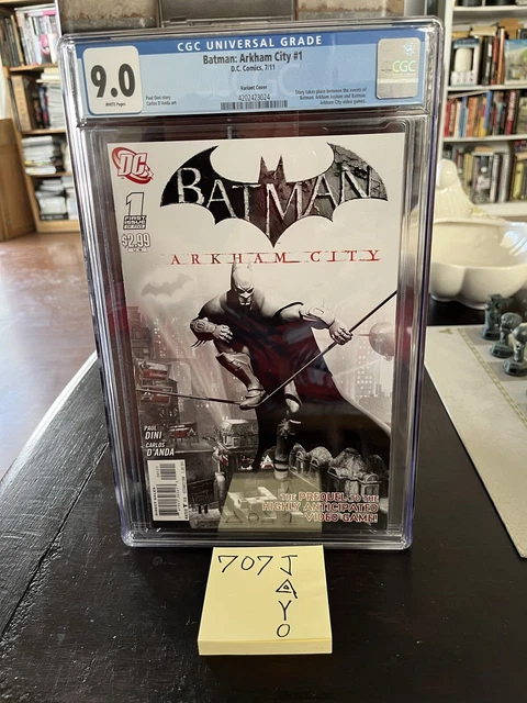 BATMAN ARKHAM CITY #1 Variant CGC graded 2011 Video Game Prequel DC COMICS