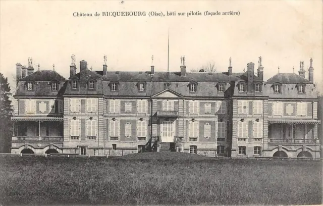 Cpa 60 Chateau De Ricquebourg Bati Sur Pilotis