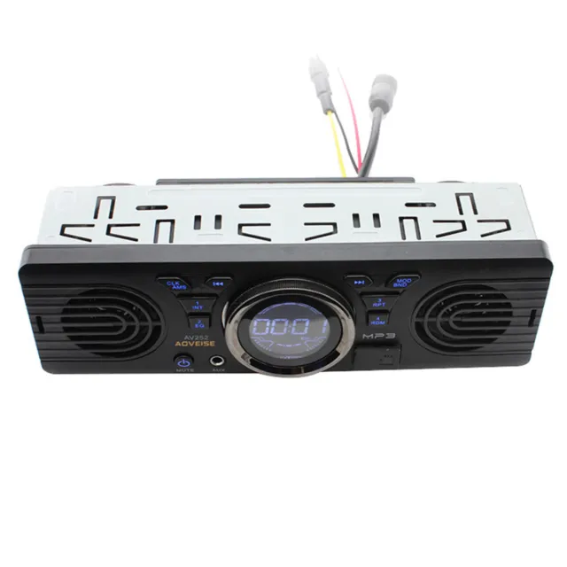 Single 1DIN Bluetooth Car Stereo FM Radio Receiver MP3 Audio Player USB SD AUX