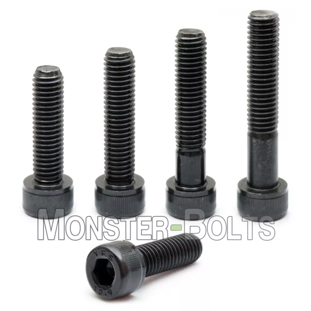 M2.5 Socket Head Cap Screws 12.9 Alloy Steel w/ Black Oxide DIN 912, 0.45 Coarse