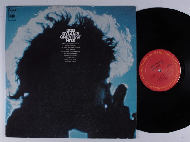 BOB DYLAN Greatest Hits COLUMBIA LP VG+ with poster p