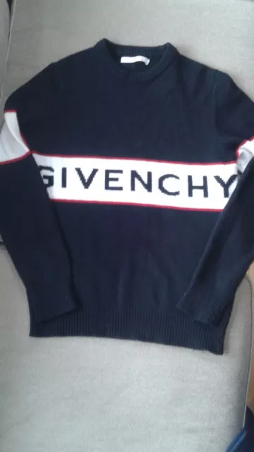 Givenchy Knit Men Sweater Size L Black Wool