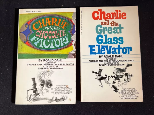 CHARLIE AND THE Chocolate Factory By Roald Dahl 1973 Great Glass charlie-and-the-chocolate-factory-by-roald-dahl-1973-great-glass