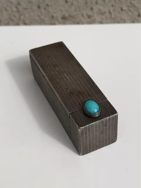 Portarossetto in argento 800 vintage con specchietto interno