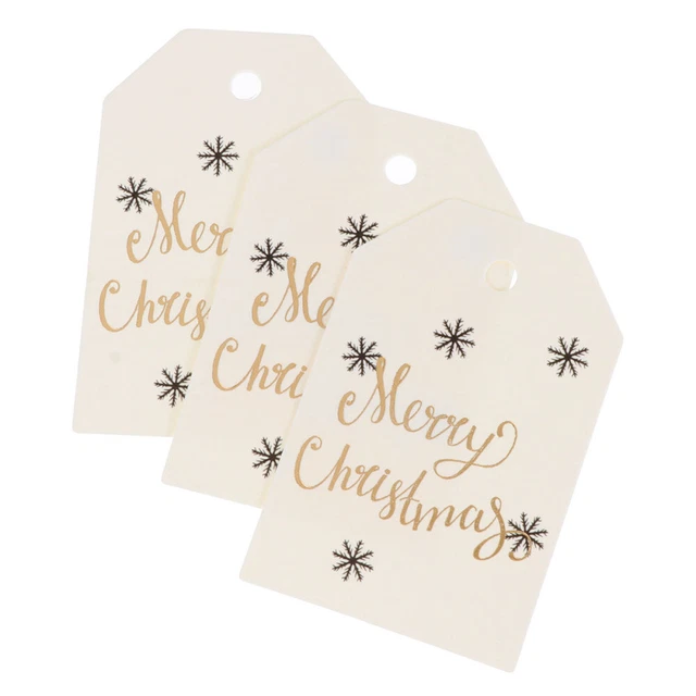 100 pz etichetta regalo buon Natale cartello segnalibri