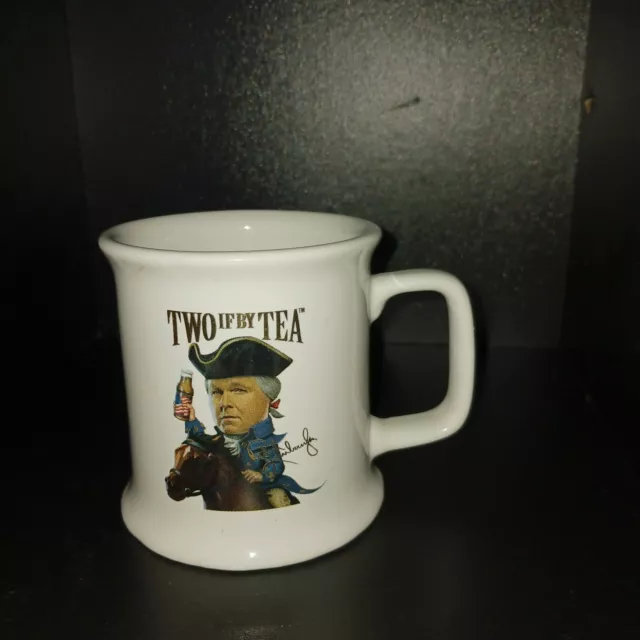 Rush Limbaugh Two if by Tea Revere Mug Double Sided Gold Lettering