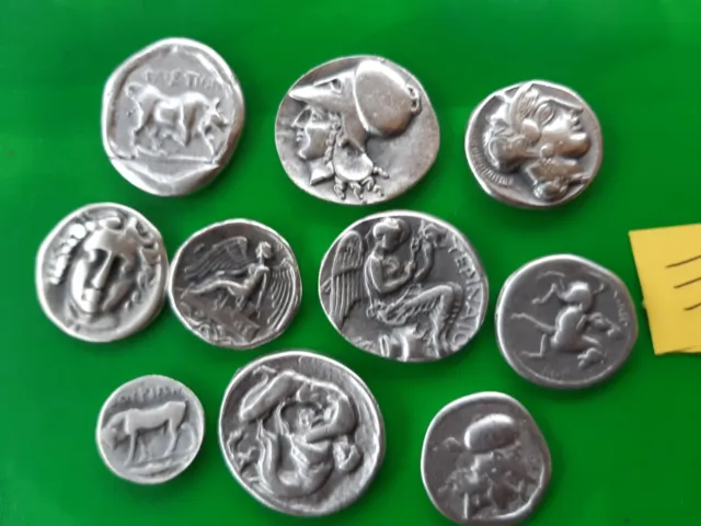 Grece 🏺Lot 10 Pieces Des Monnaies⚡ Educatifs ~  Greece Coins🏺Moneda  Grecia