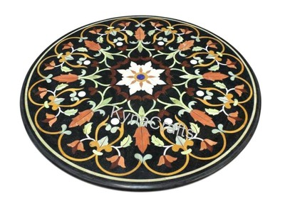 Look Decent Look Marbre Panneau Mural Unique Design Inlaid Fin Table Haut 45.7x61cm 
