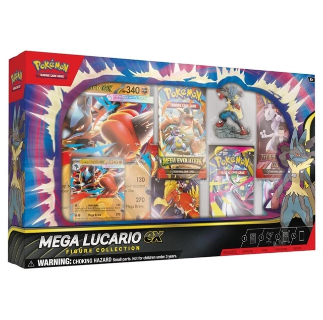 POKEMON MEGA LUCARIO ex Premium Figure Collection Box IN HAND/FACTORY ...