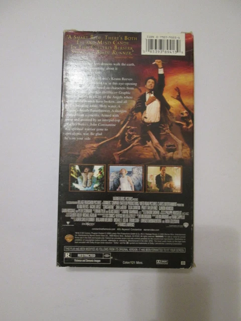 Mel Reeves CONSTANTINE VHS 2005 Late Era Keanu Reeves Former Library Rental Tested ...