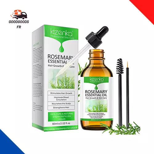 Huile Essentielle De Romarin Pour La Croissance Des Cheveux, 60Ml