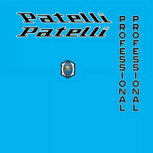 Patelli Professional Bicycle Decals, Stickers, Black n.854