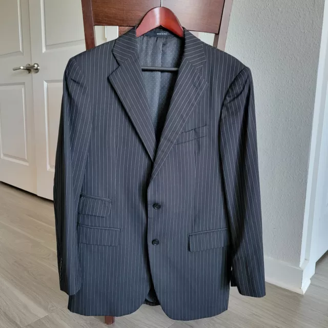 RECENT Givenchy Paris Men's Pin Stripe Wool Suit Jacket Blazer Size EU 50 US 40