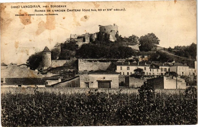 CPA LANGOIRAN Pres BORDEAUX - Ruins of the Old Castle (176675)