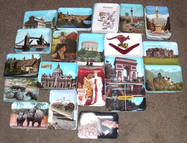 Decorative Melamine Plastic Estate Large Lot of (80) Small Trays Made in Italy 2