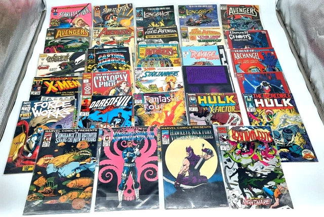 VTG Marvel Comic Books Misc. Lot of 29 Captain America Daredevil, Avengers NM J3