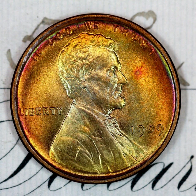 * 1909 Vdb * Solid+ Gem Bu Ms Lincoln Wheat Penny * From Original Collection