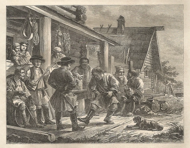 A4700 Danse Typical Russe - Gravure - Impression Antique Du 1864