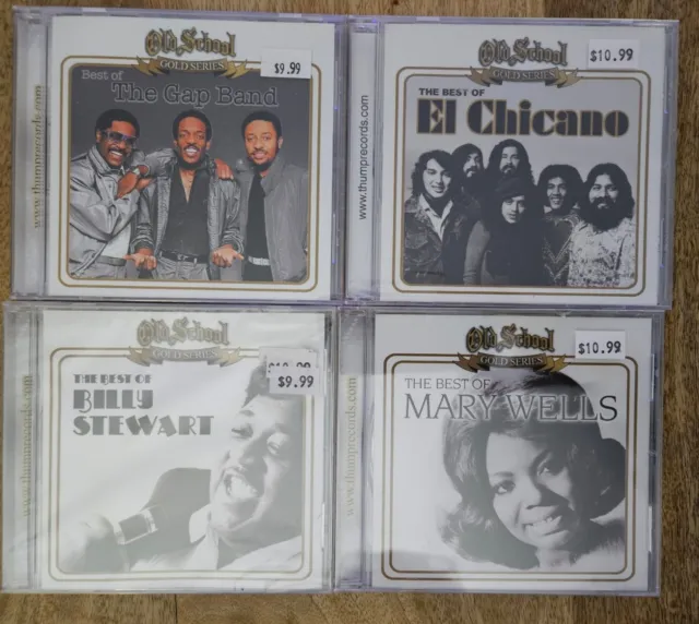 New Sealed Lot of 4 CDs Old School Gold Series Best Of Billy Stewart Mary Wells