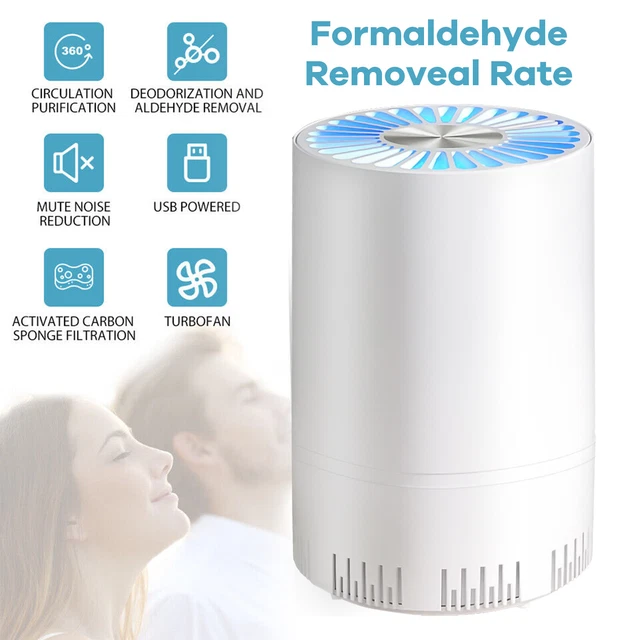 ROOM AIR PURIFIER HEPA Filter Home SmokeCleaner Eater Indoor Dust Odor
