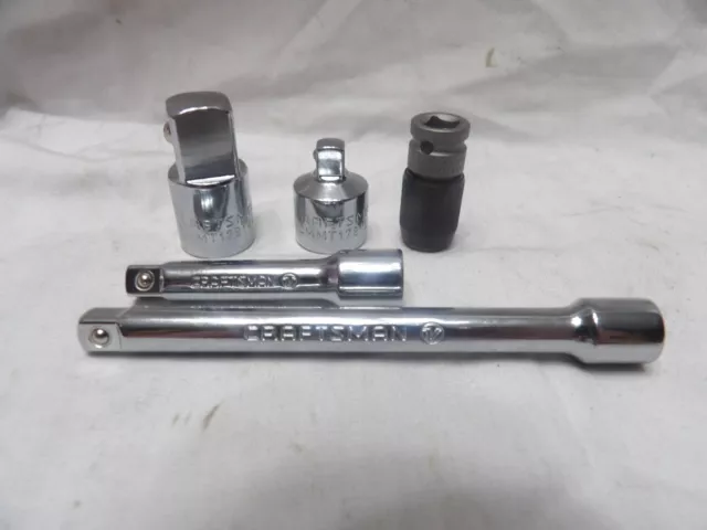 Craftsman 1/4" Drive Extensions, Drive Adapter and 1/4" Bit Holder Socket