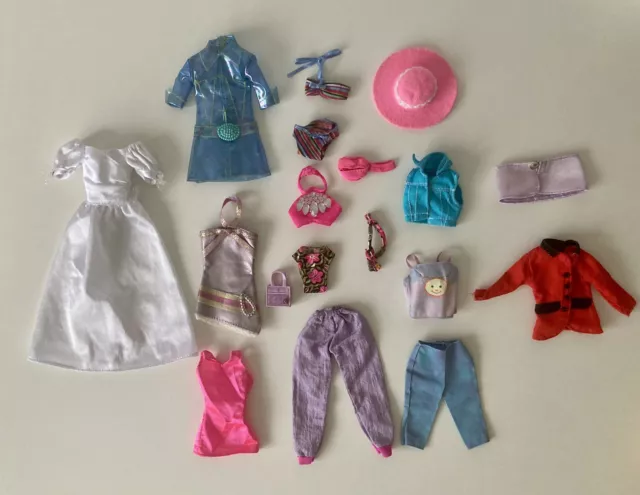 Barbie Doll Clothes Bundle Vintage Fashion 80’s & 90’s Outfits Dress Teresa