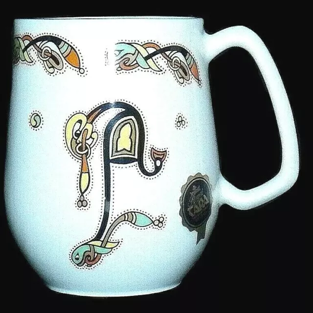 Royal Tara Ireland Bone China Celtic Book of Kells Letter A Coffee Beaker Mug 2