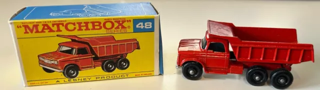 Matchbox Lesney #48 Dodge Dumper Truck with Original Box