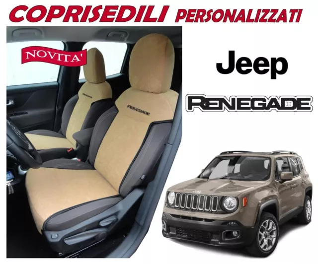 COPPIA COPRISEDILI ANTERIORI Personalizzati Per Jeep Renegade EUR 46,00 -  PicClick IT