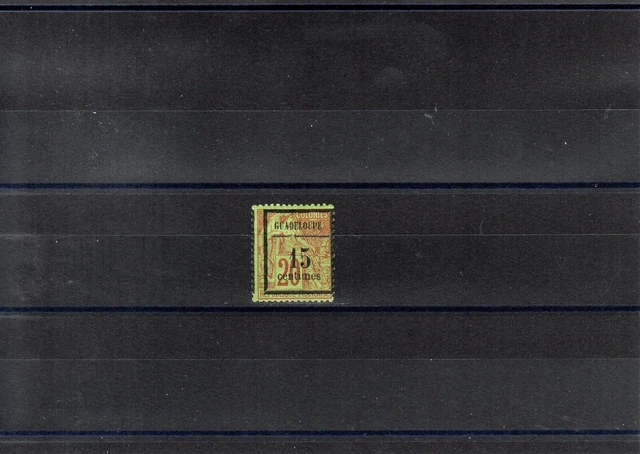 TIMBRE GUADELOUPE FRANCE COLONIE 1889 N°4c NEUF* MH VARIETE