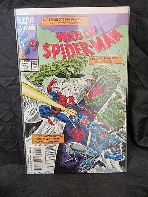 Marvel Comics WEB OF SPIDER-MAN #110 March 1994  VF+  Boarded/Bagged !