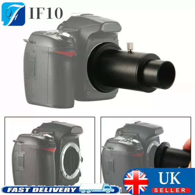 1.25'' Extension Tube & Telescope Mount Camera Adapter T-Ring For Nikon F Camera