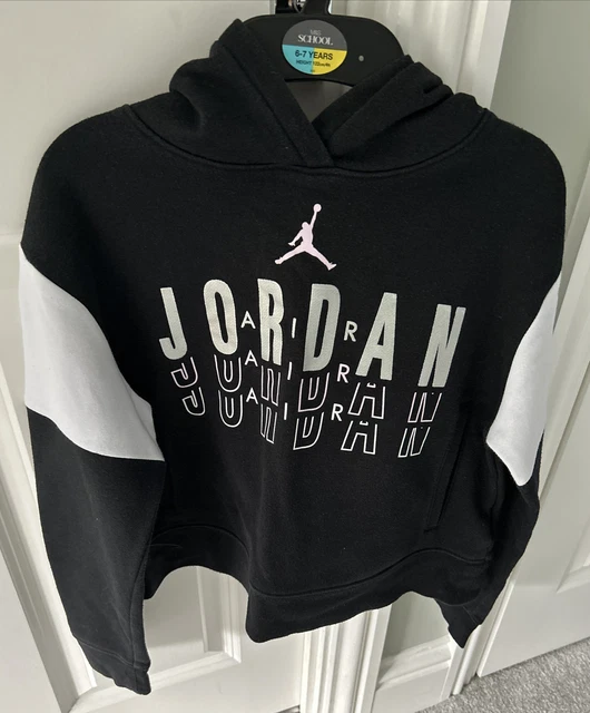 Felpa con cappuccio pullover Jordan per ragazze Air Highlight - età 10-12