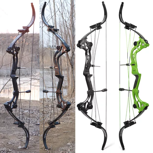 40-55lbs Recurve Bow Compound Bow Hunting Fishing 320FPS Archery Target Shooting