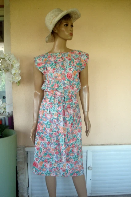Robe d'été fleurie manche courte | Robe chic